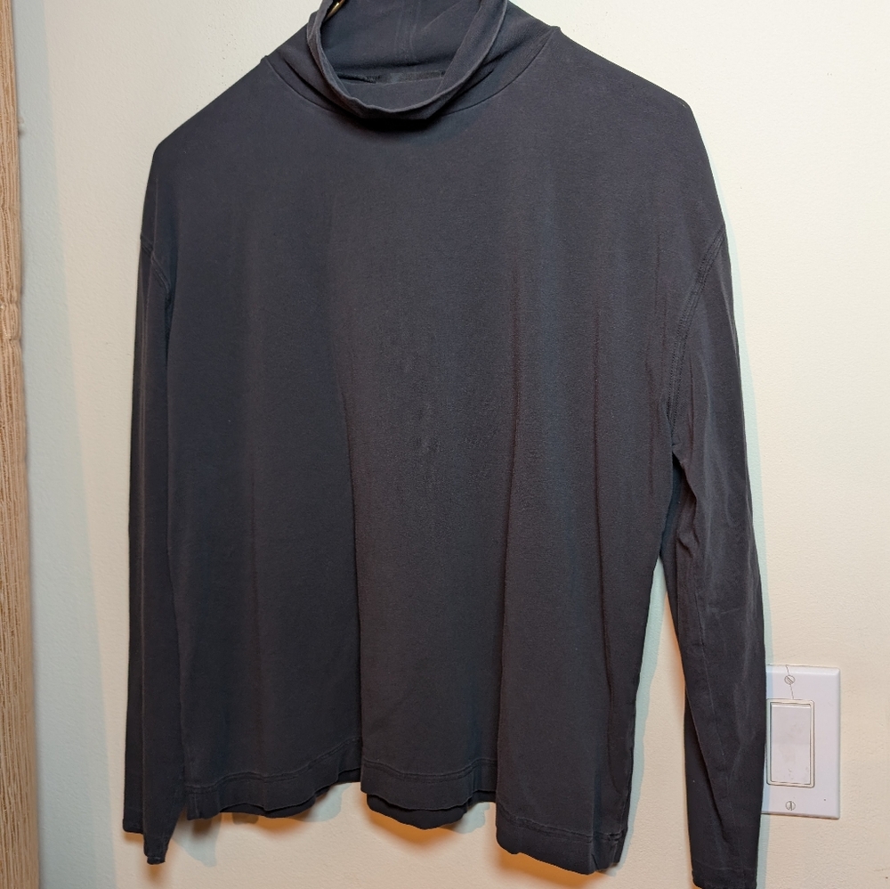 Eskandar Women's Black Turtleneck Sweater